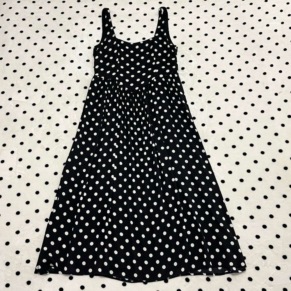 Urban Outfitters Lydia Polka Dot Midi Dress Size M